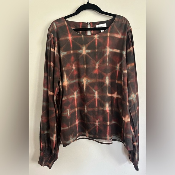 Evereve Hazel Blouse Career Office Shirt Modest Work Attire XL - Picture 2 of 8